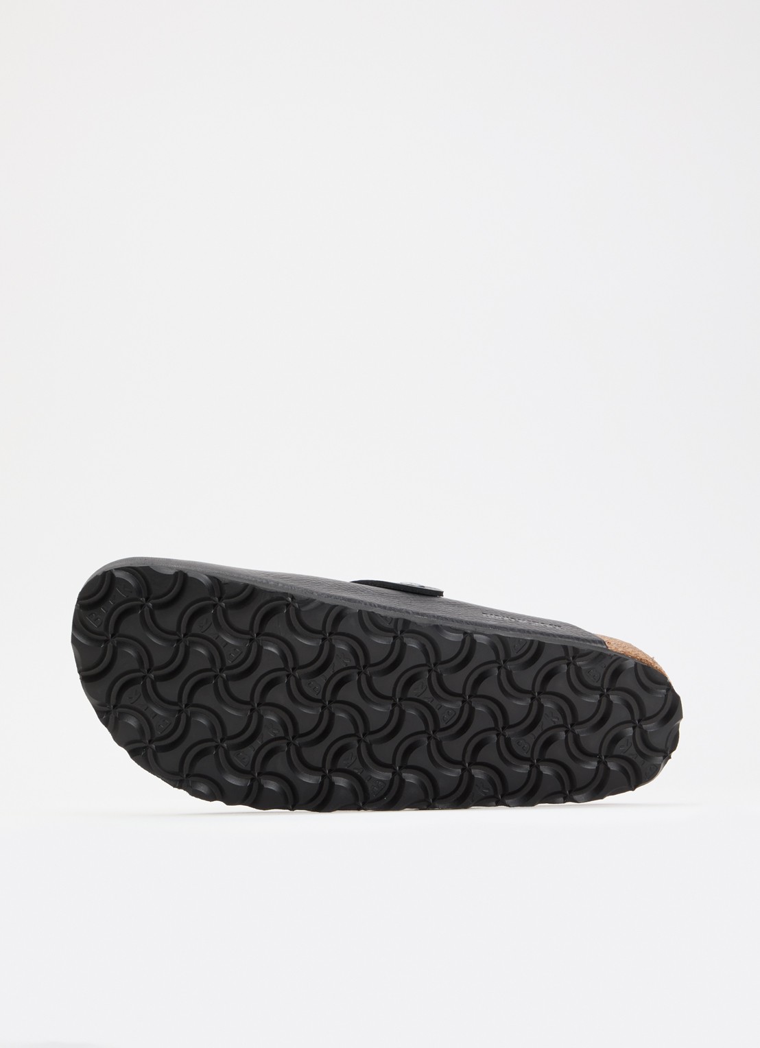 Birkenstock Narrow Fit Boston muiltje van leer - detail 4 zwart