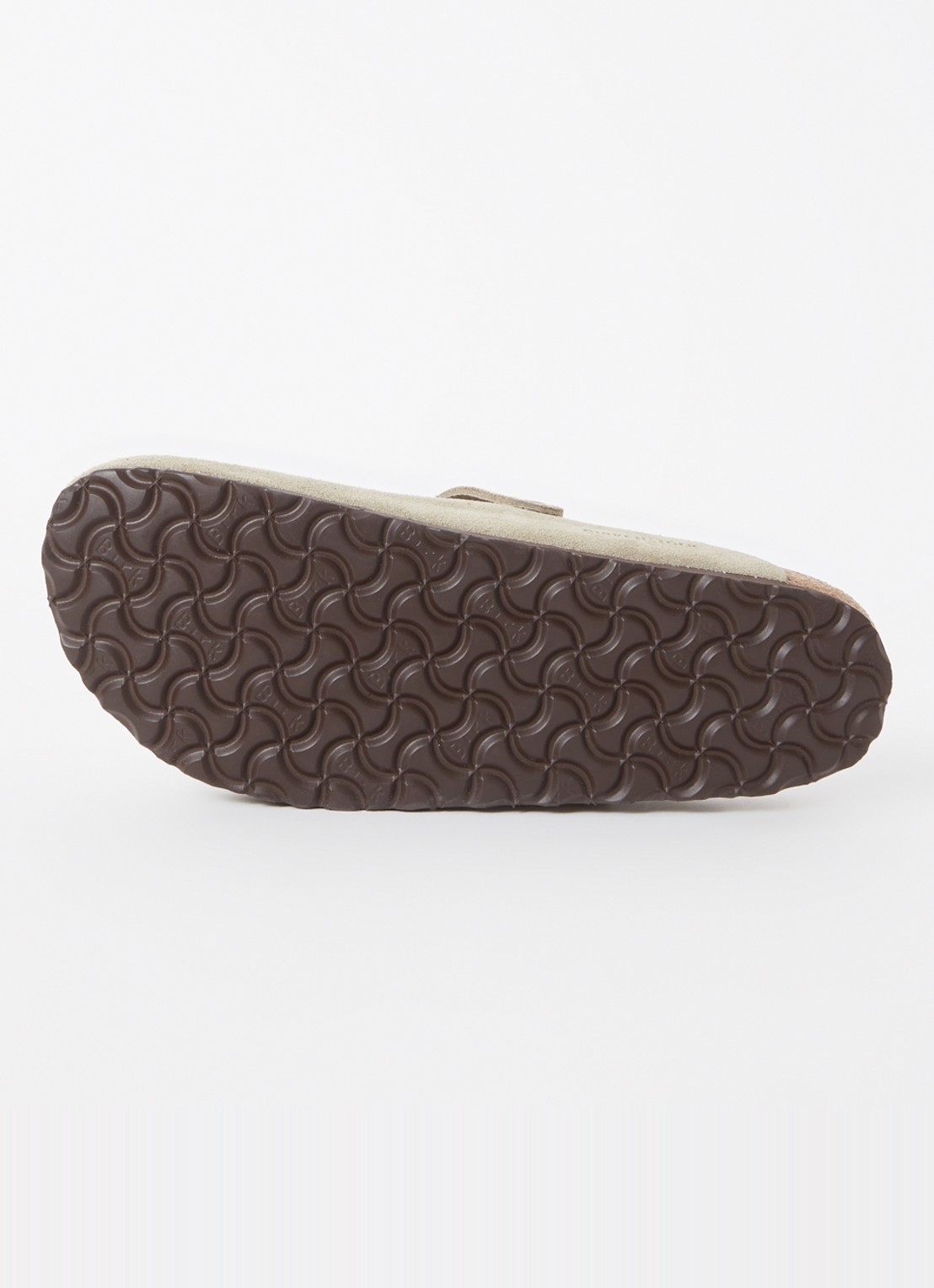 Birkenstock Narrow Fit Boston muiltje van suède - detail 5 taupe