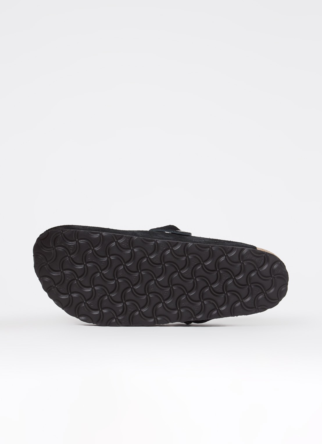 Birkenstock Narrow Fit Boston muiltje van suède - detail 4 zwart