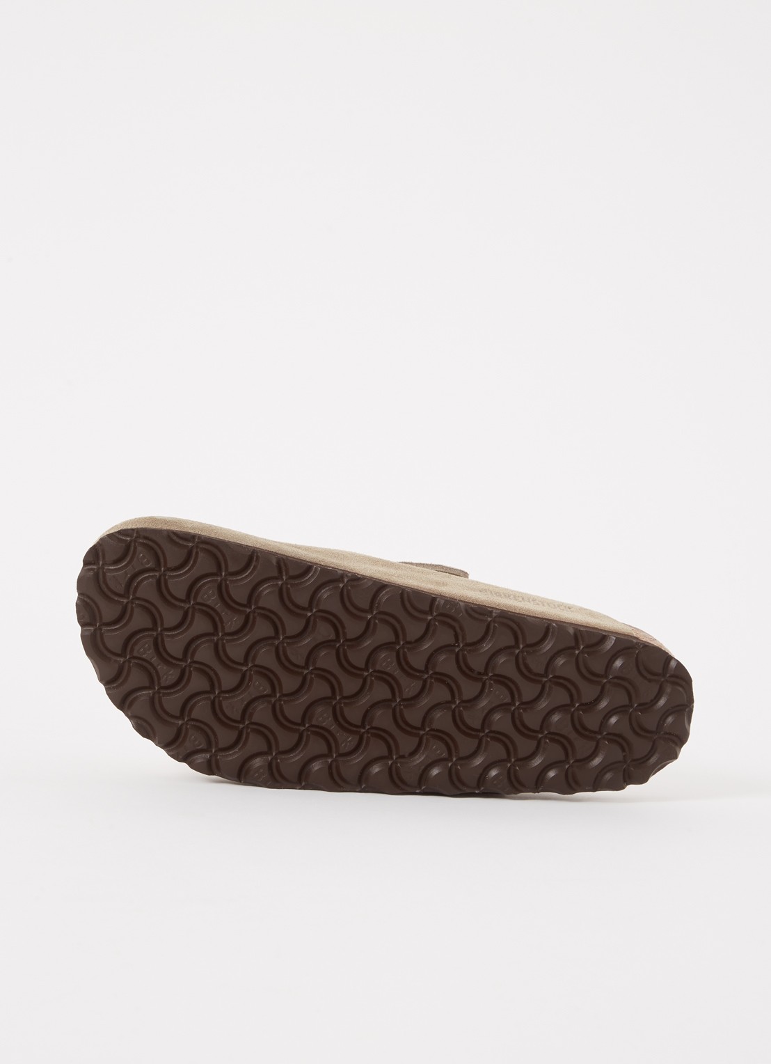 Birkenstock Narrow Fit Boston muiltje van suède - detail 3 taupe