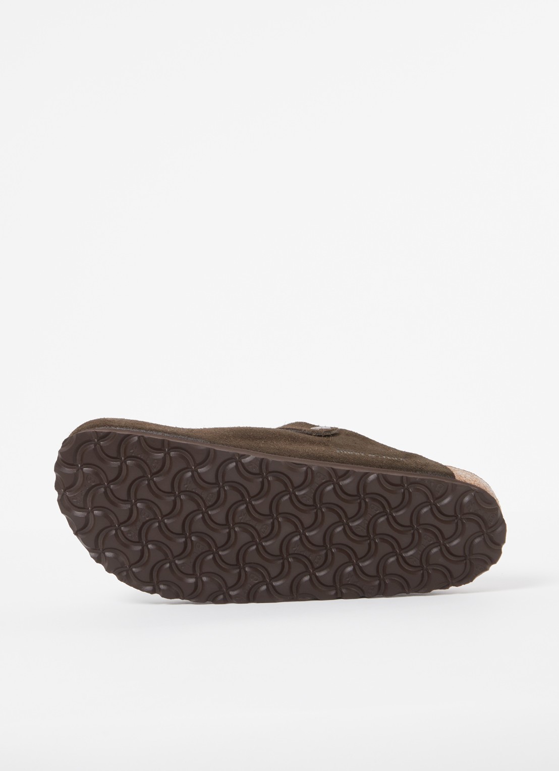 Birkenstock Narrow Fit Boston muiltje van suède - detail 3 bruin