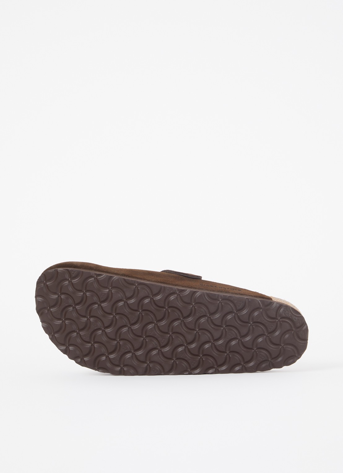 Birkenstock Narrow Fit Boston muiltje van suède - detail 3 hazelnootbruin