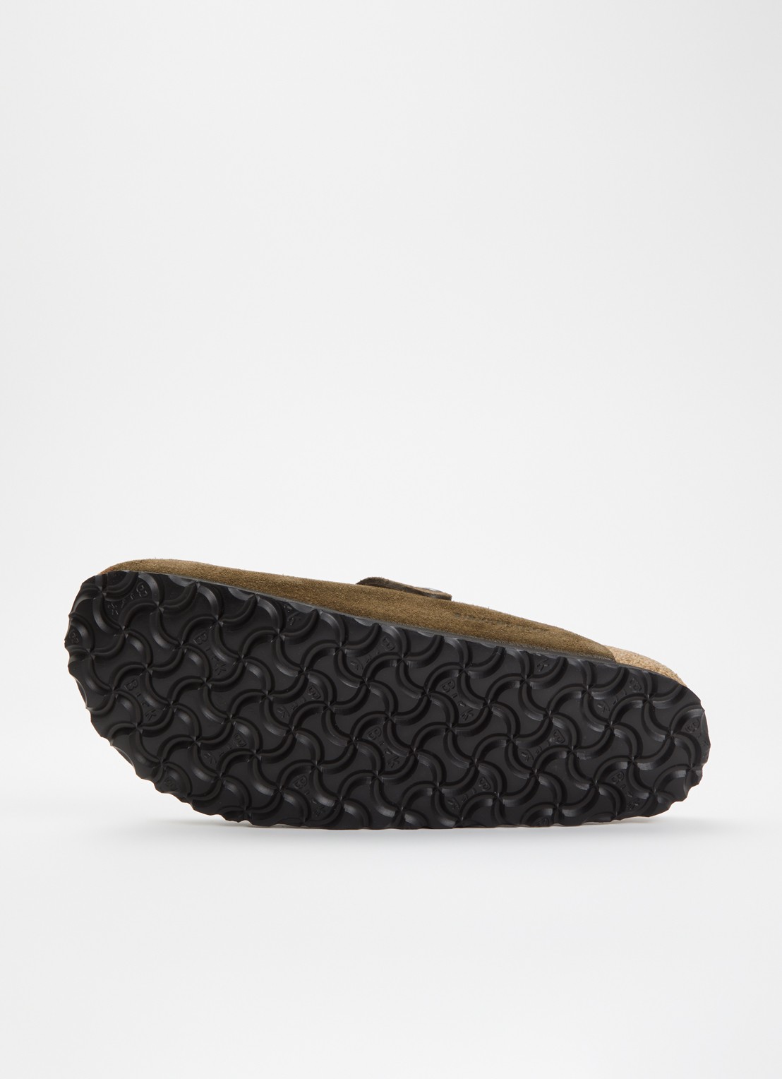 Birkenstock Narrow Fit Boston muiltje van suède  - detail 3 chocoladebruin