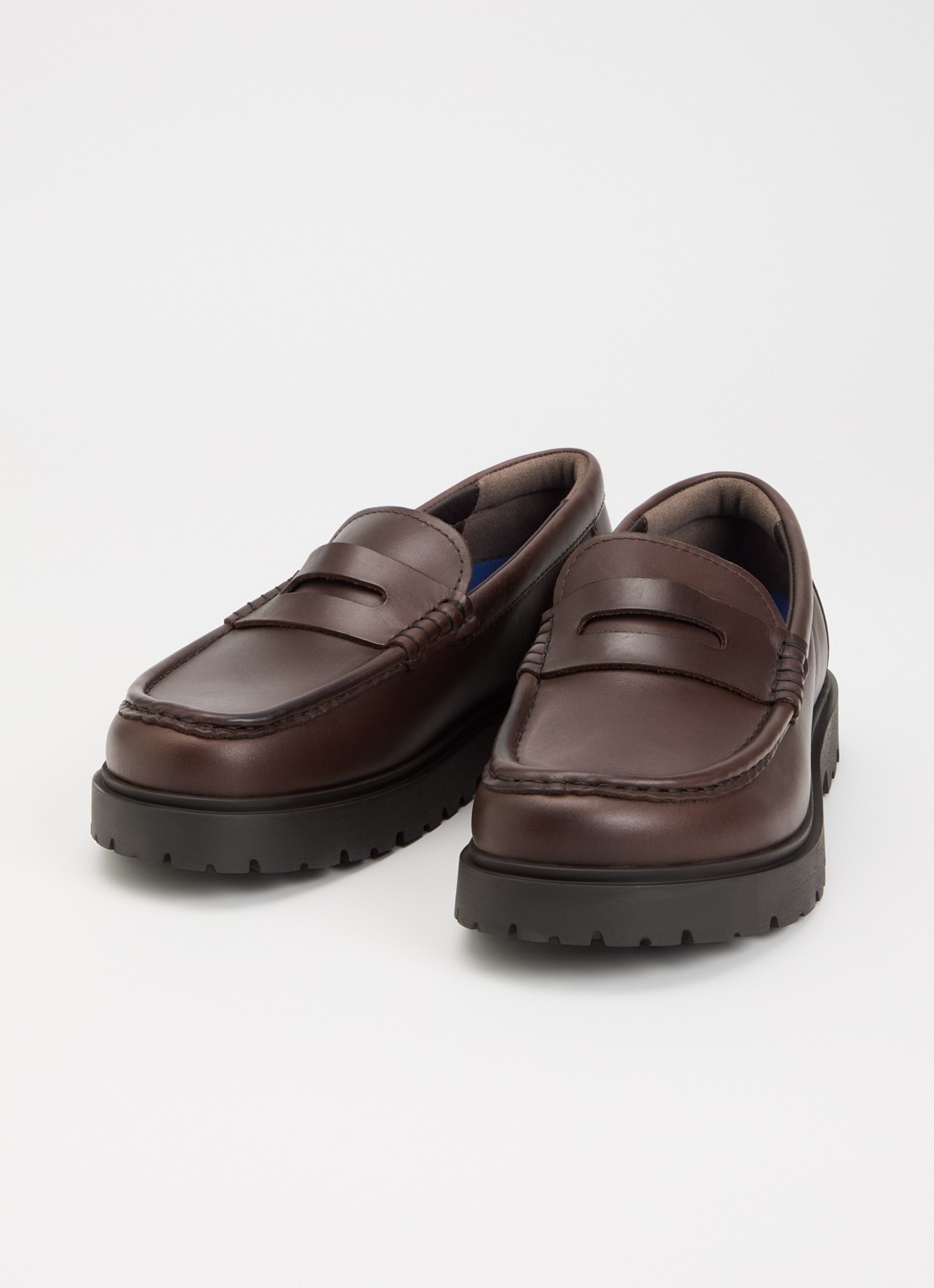 Birkenstock Narrow Fit Highwood loafer van leer - detail chocoladebruin