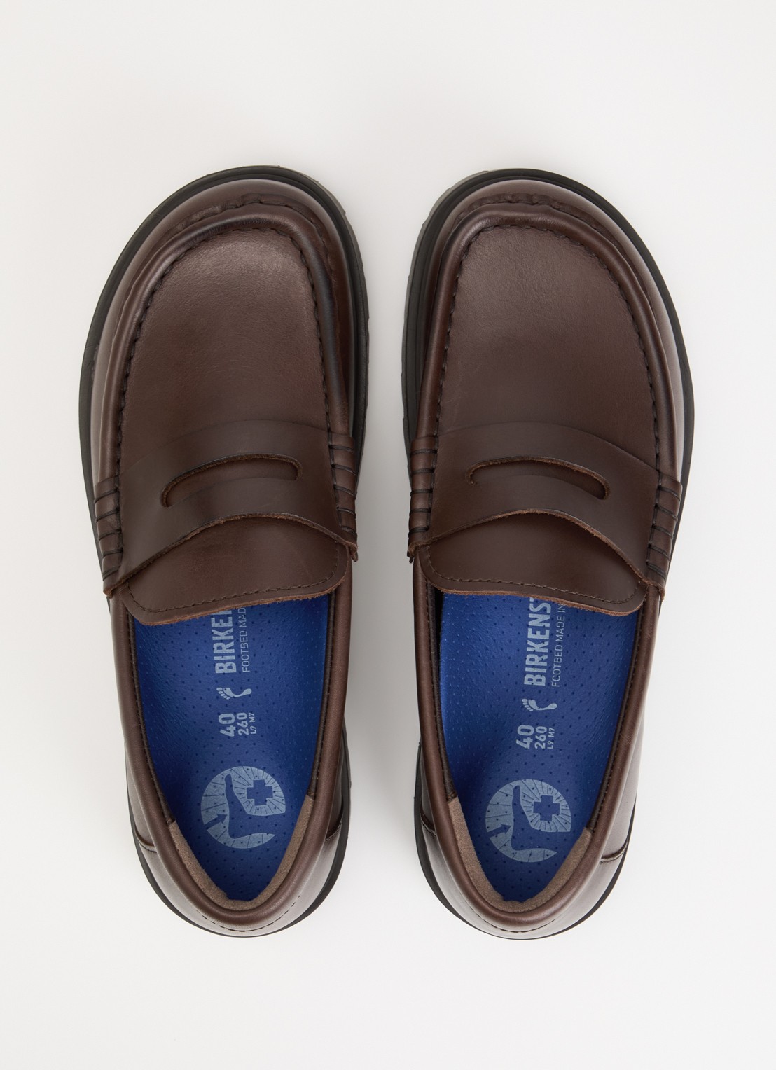 Birkenstock Narrow Fit Highwood loafer van leer - detail 2 chocoladebruin