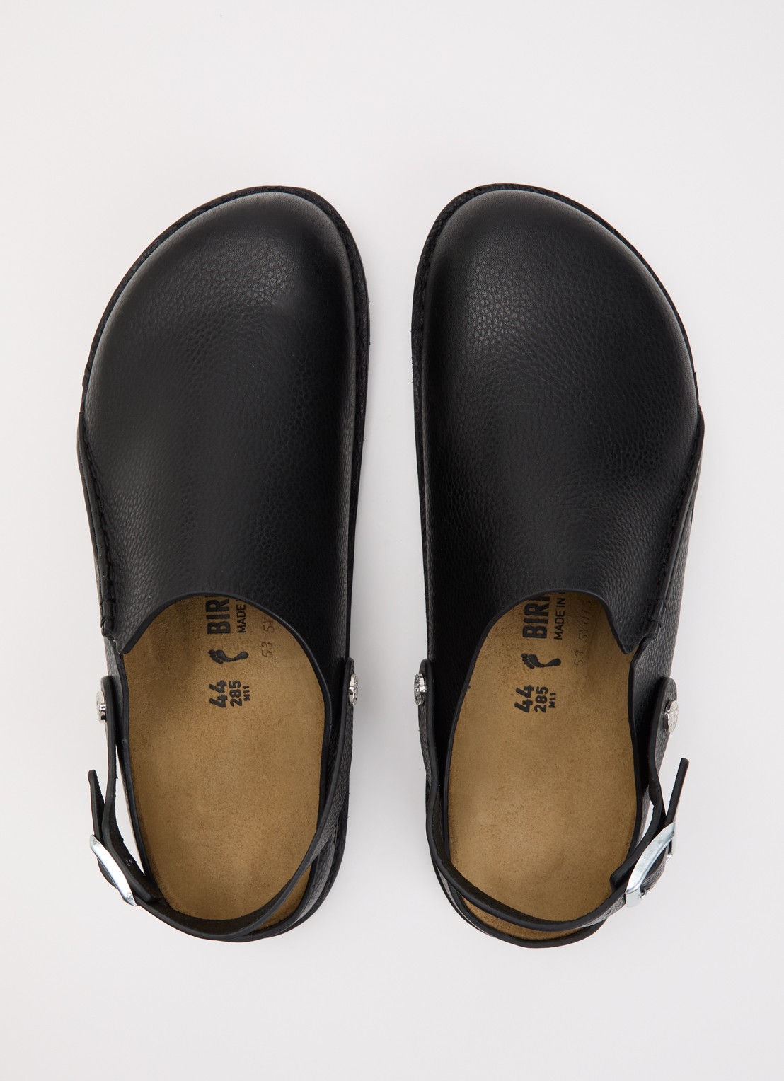 Birkenstock Narrow Fit Lutry Premium muiltje van leer - detail 3 zwart