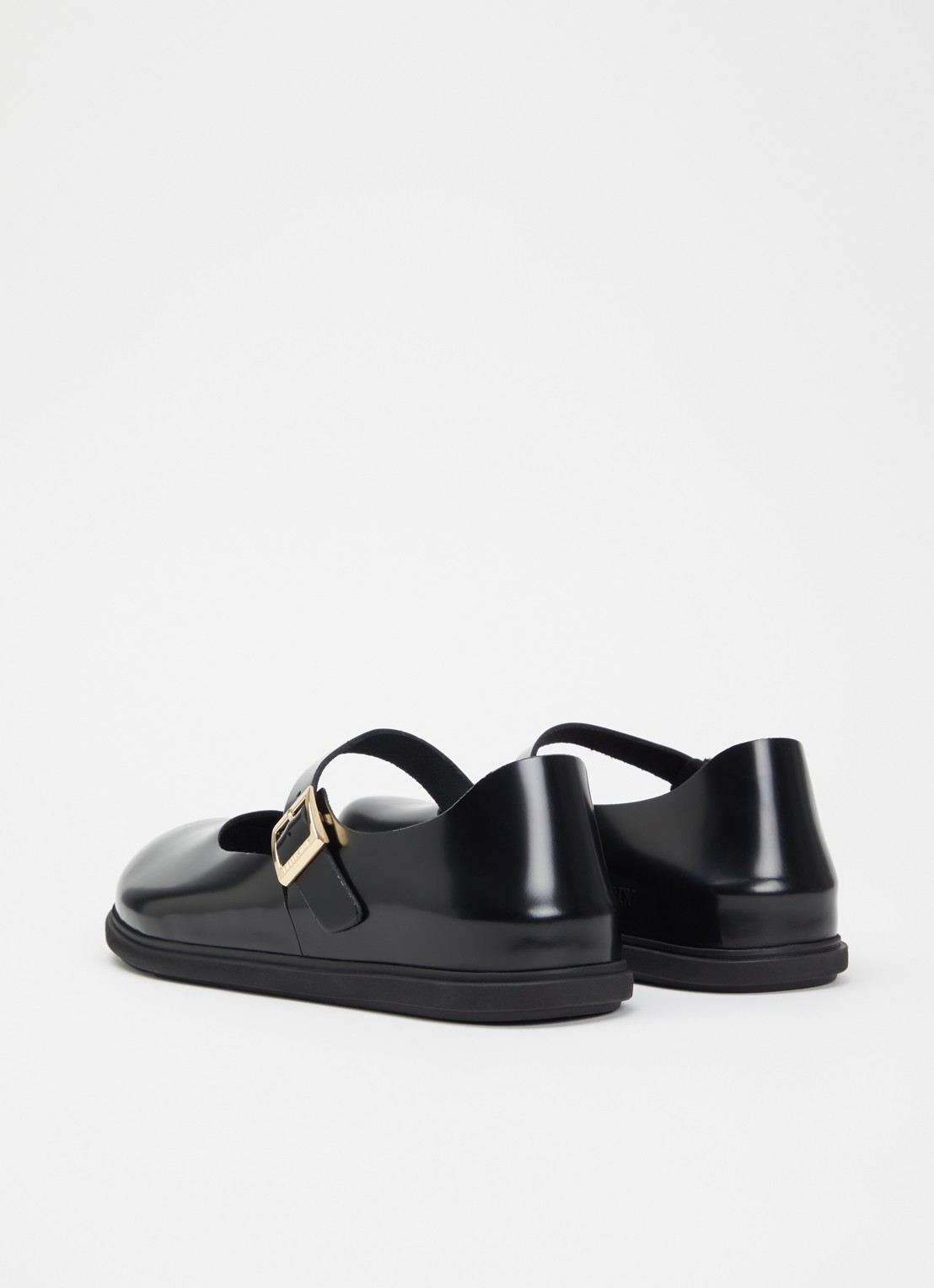 Birkenstock Narrow Fit Mantova ballerina van lakleer - achterkant zwart