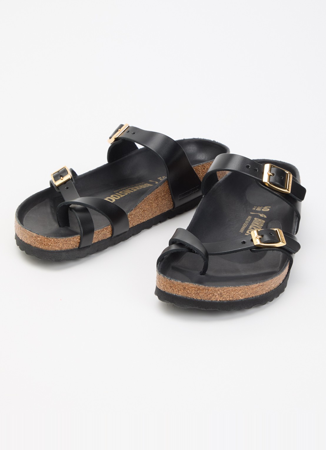 Birkenstock Narrow Fit Mayari sandaal van leer - detail 3 diepzwart
