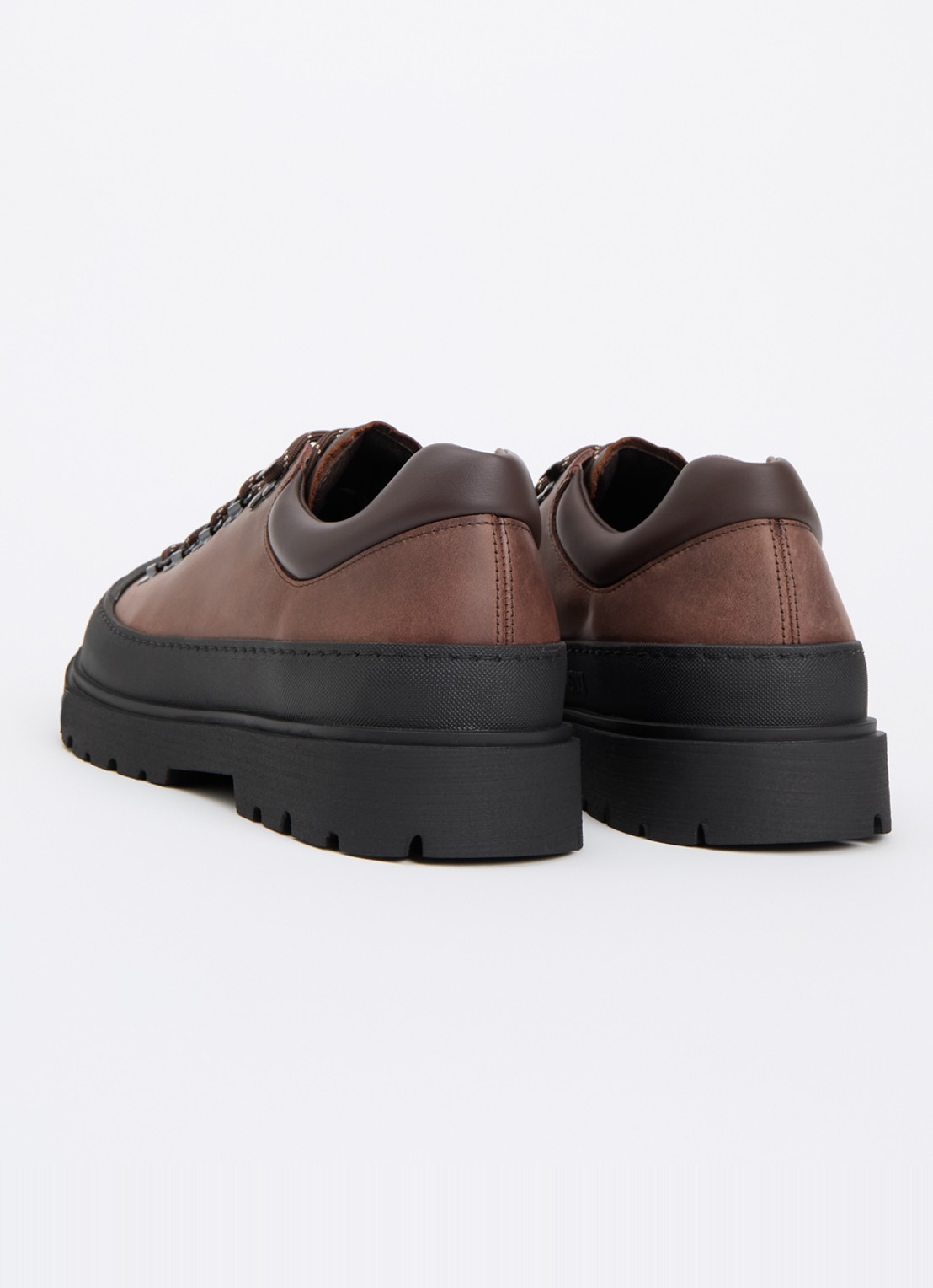 Birkenstock Prescott Low veterschoen van leer - achterkant 5 bruin