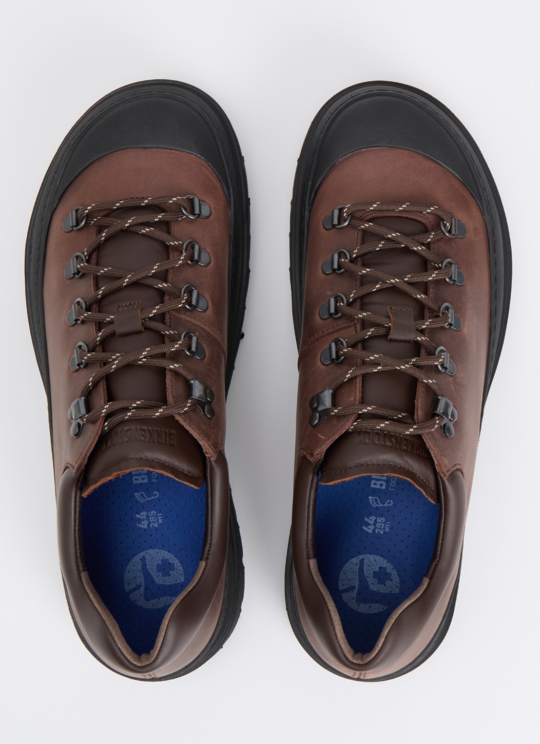 Birkenstock Prescott Low veterschoen van leer - detail 2 bruin