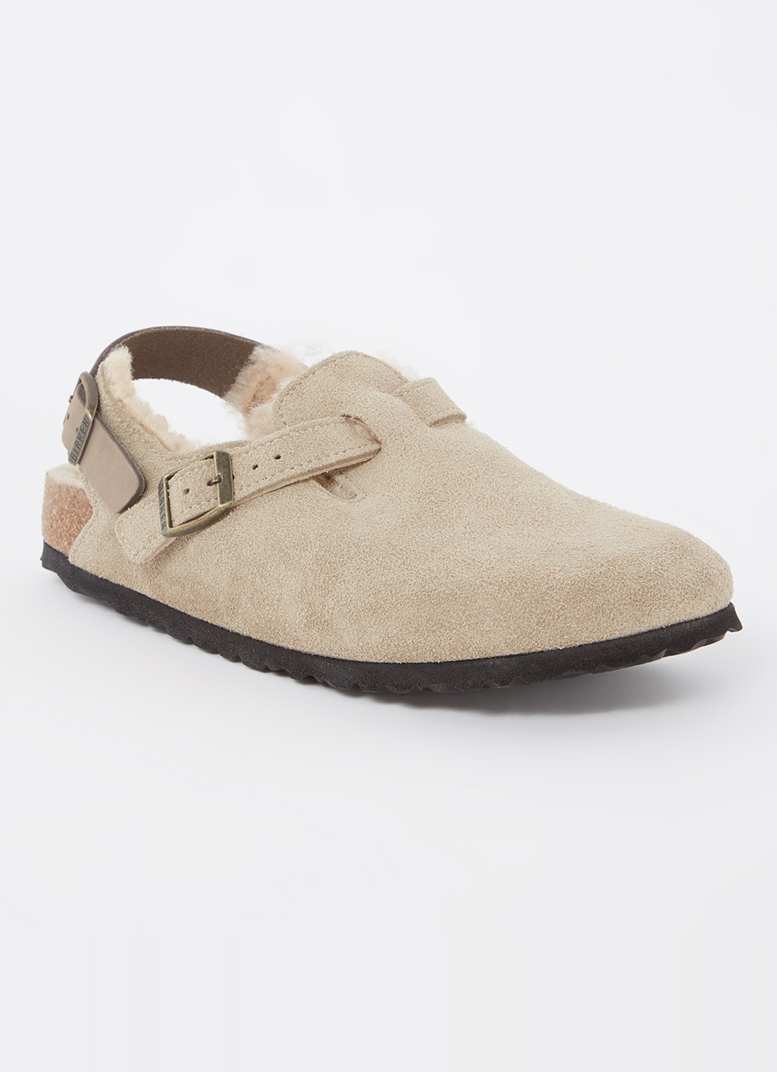 Birkenstock Tokio sandaal van suède - voorkant 5 khaki