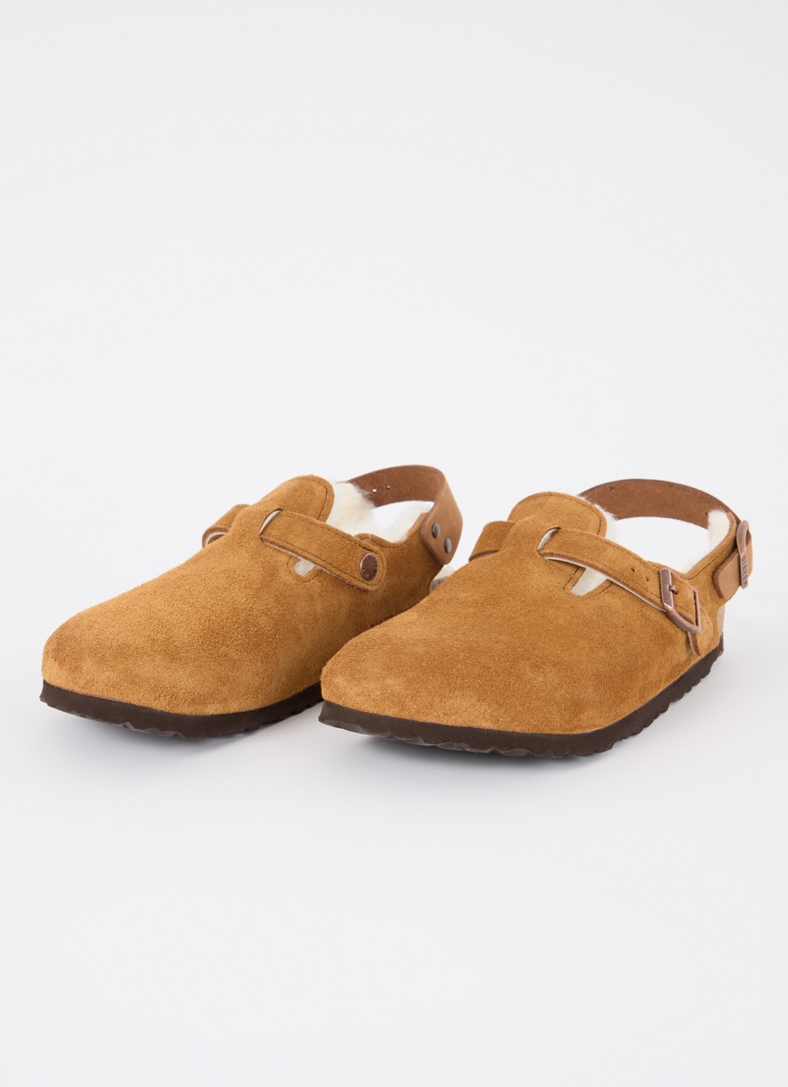 Birkenstock Tokio sandaal van suède - detail 3 cognac