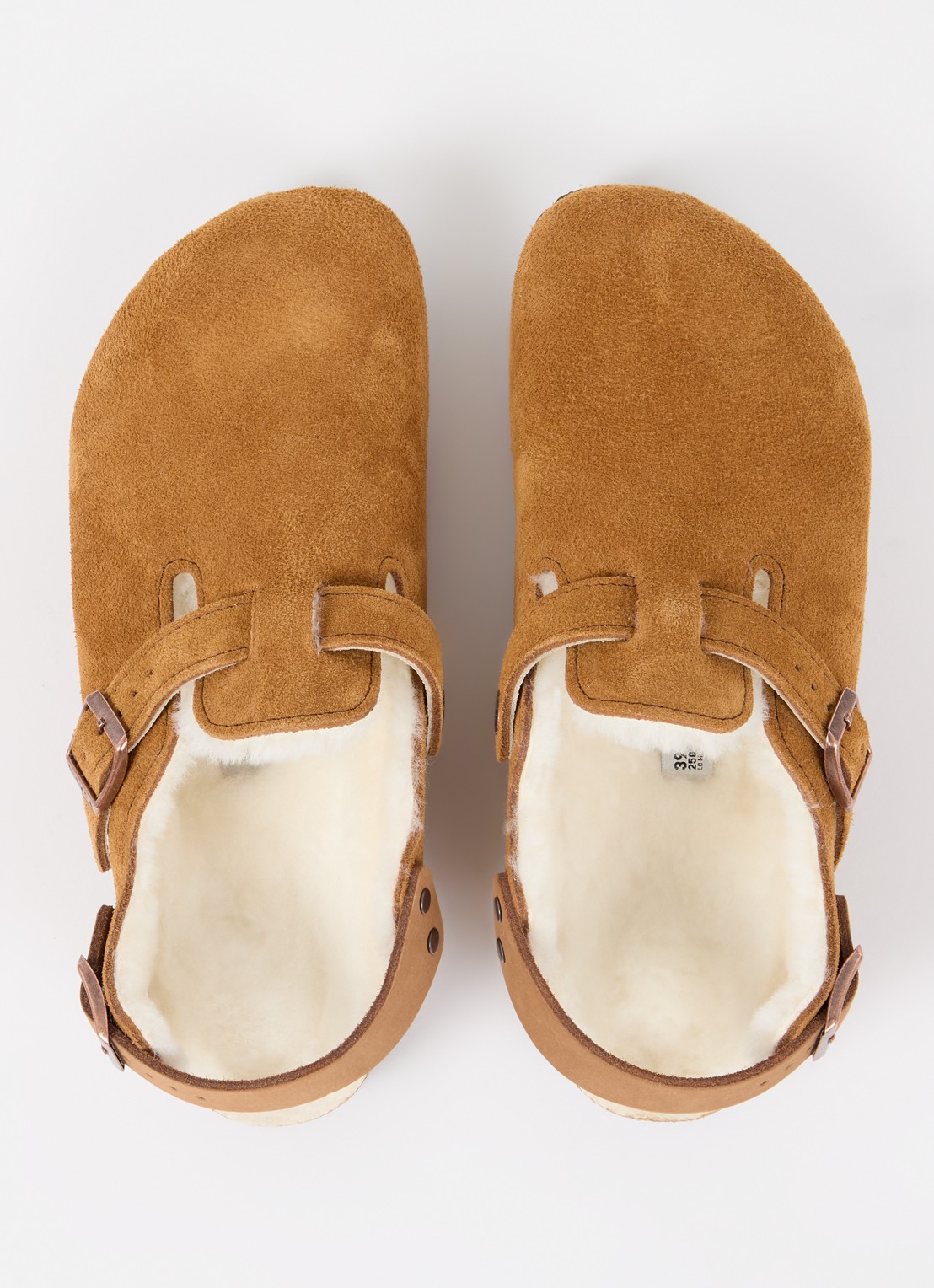 Birkenstock Tokio sandaal van suède - detail 4 cognac