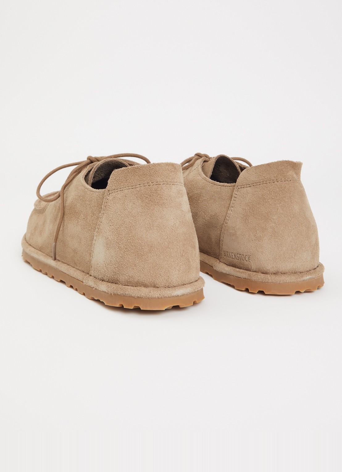 Birkenstock Utti Lace casual veterschoen van suède - achterkant zand
