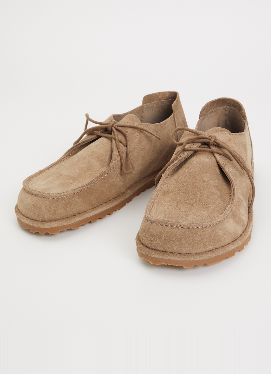 Birkenstock Utti Lace casual veterschoen van suède - detail 3 zand