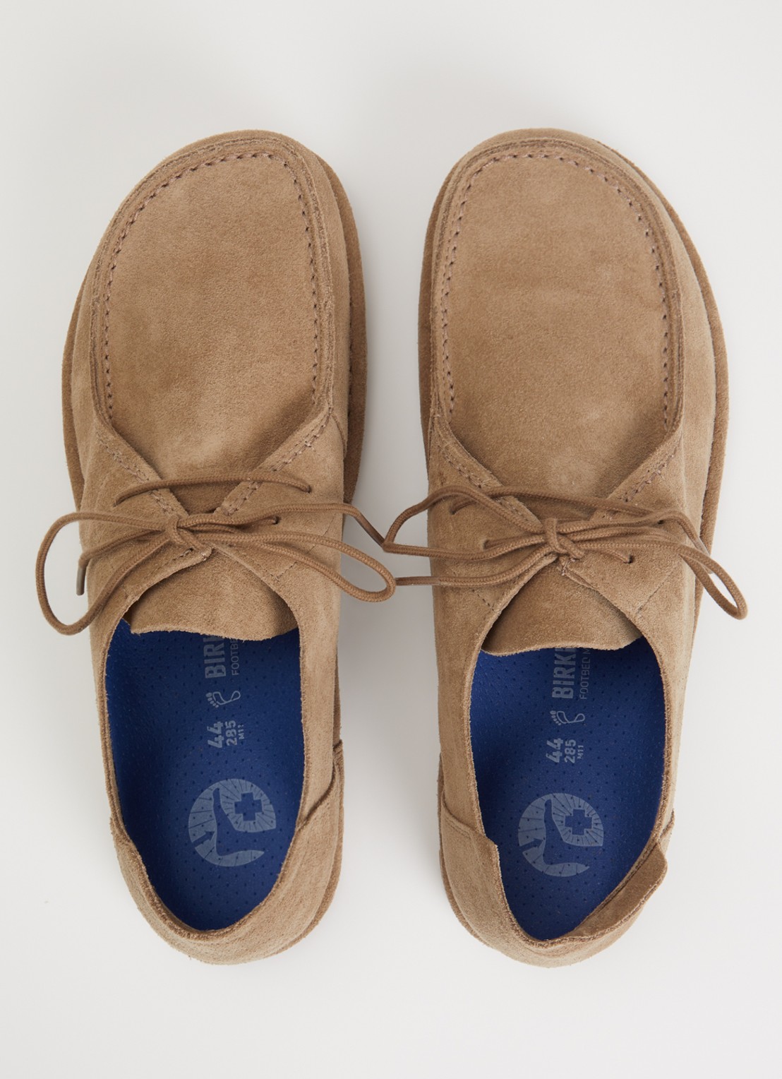 Birkenstock Utti Lace casual veterschoen van suède - detail 4 zand