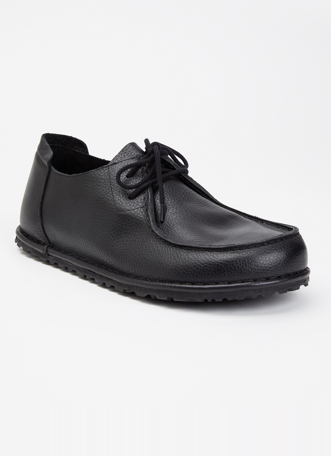 Birkenstock Utti Lace veterschoen van leer - voorkant 5 zwart
