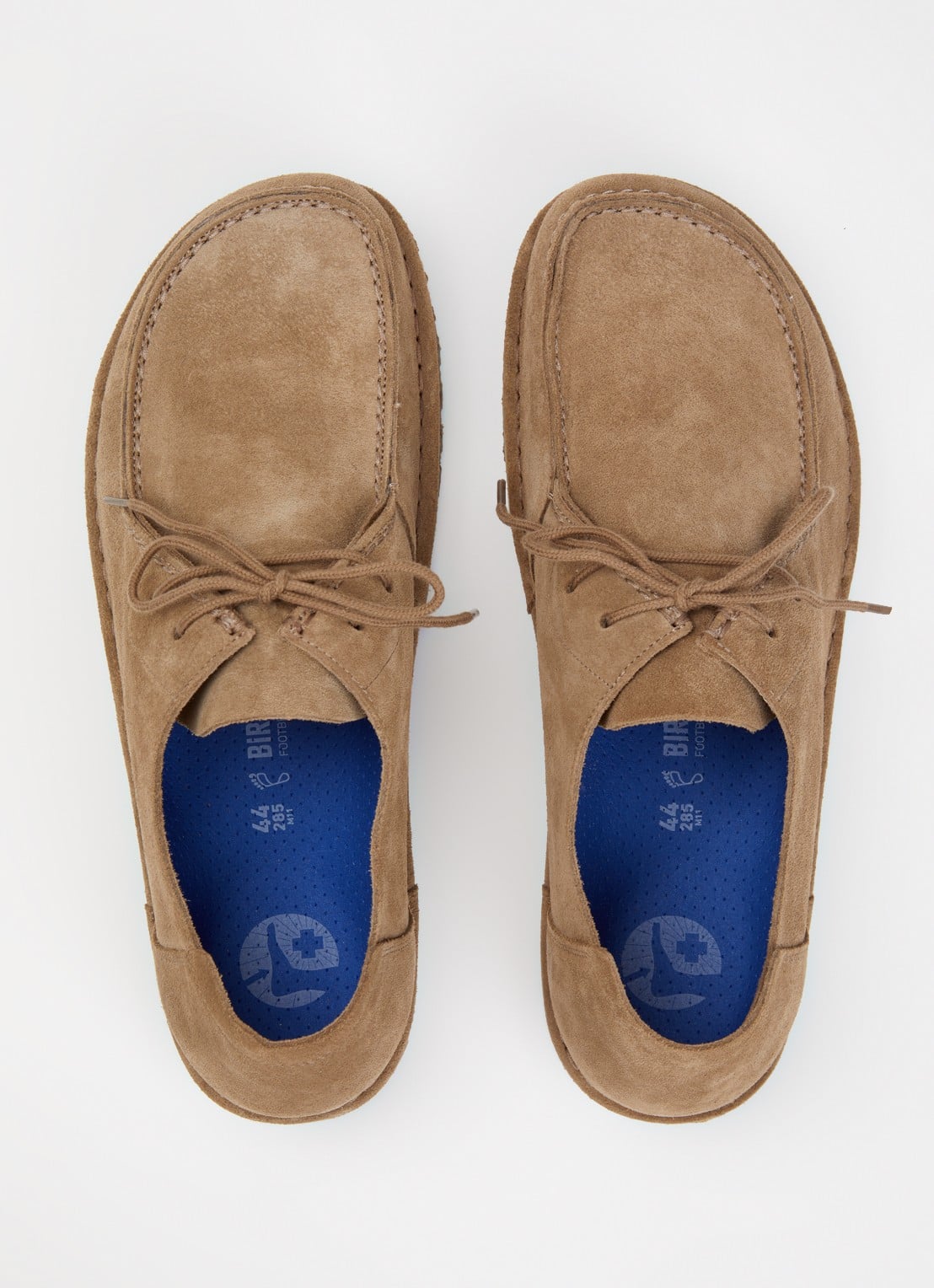 Birkenstock Utti Lace veterschoen van suède - detail 3 zand