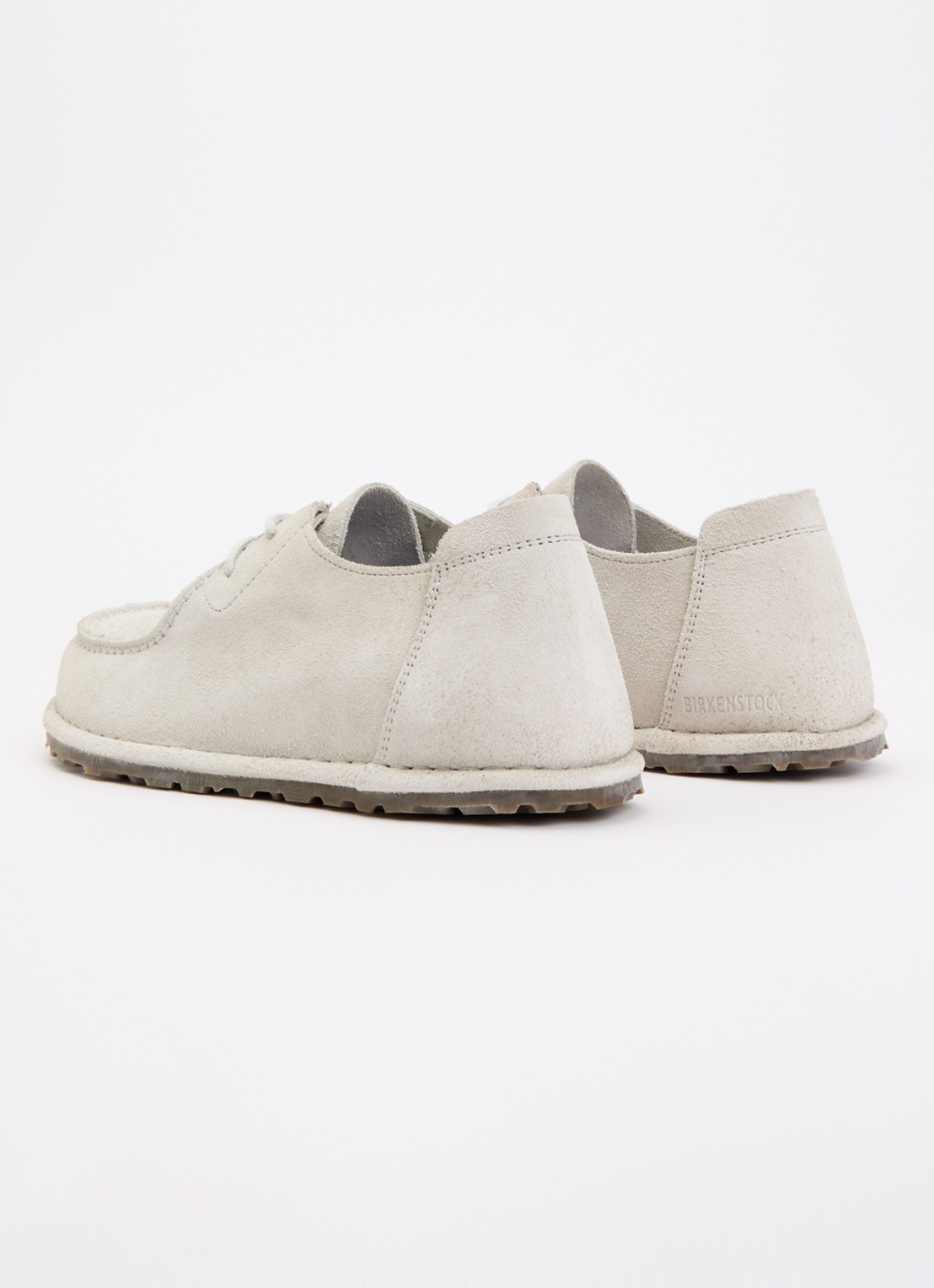 Birkenstock Utti Lace veterschoen van suède - achterkant wit
