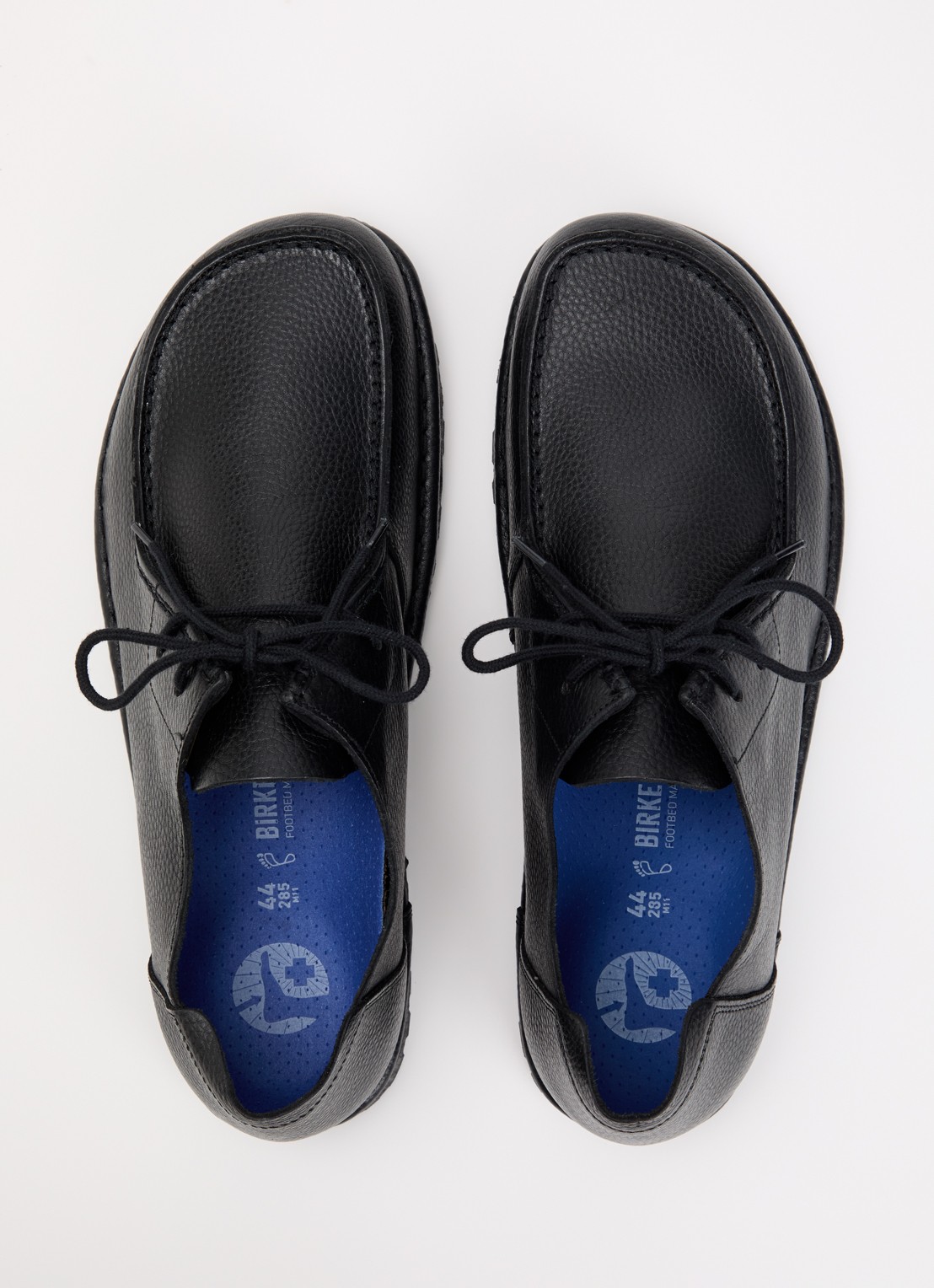Birkenstock Utti veterschoen van leer - detail 4 zwart