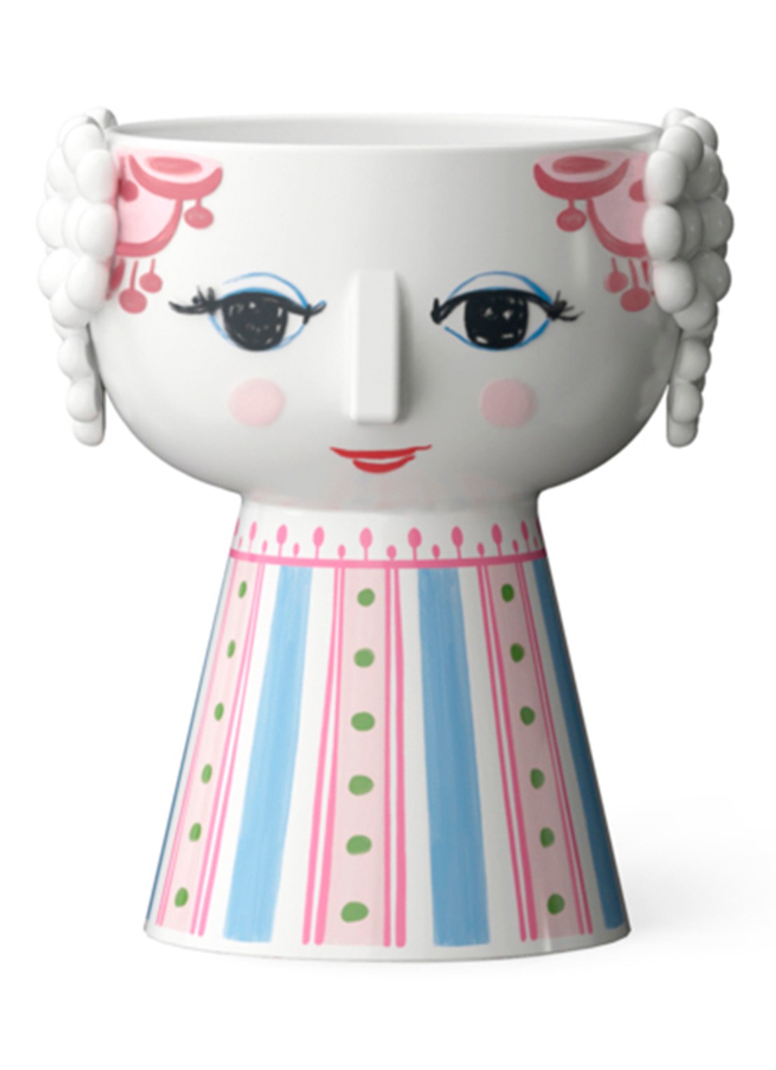 Bjørn Wiinblad Eva kandelaar 9.5 cm  - detail 3 roze