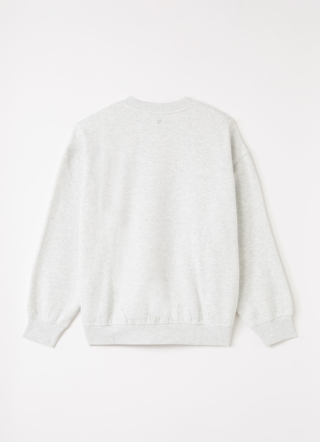 Björn Borg Borg oversized sweater met logoprint - voorkant 3 grijsmele