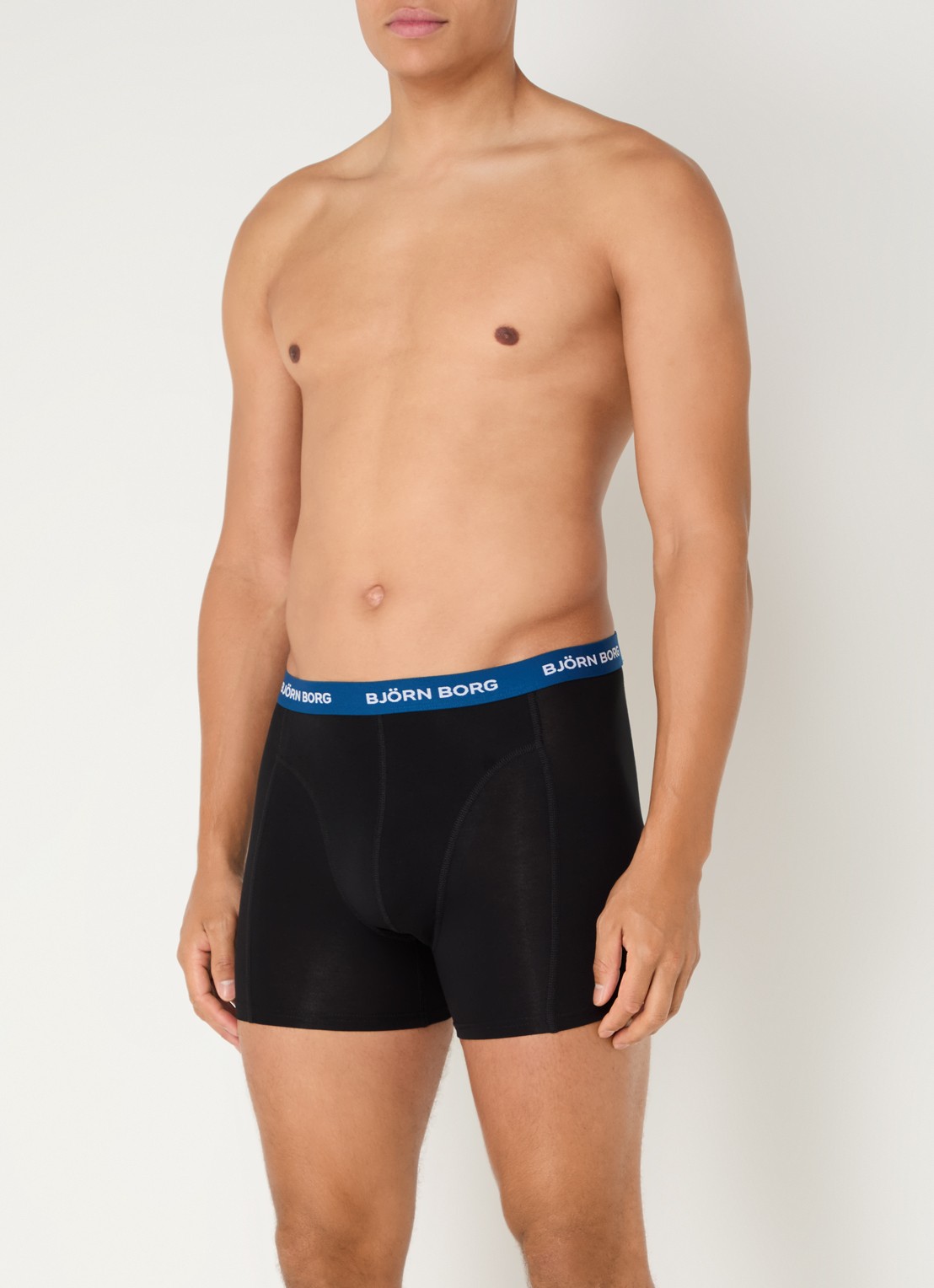 Björn Borg Boxershort met logoband in 3-pack - detail 4 zwart