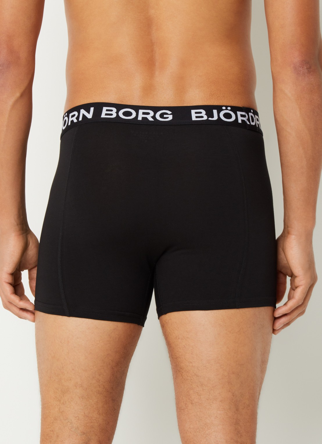 Björn Borg Boxershort met logoband in 5-pack - achterkant 2 zwart