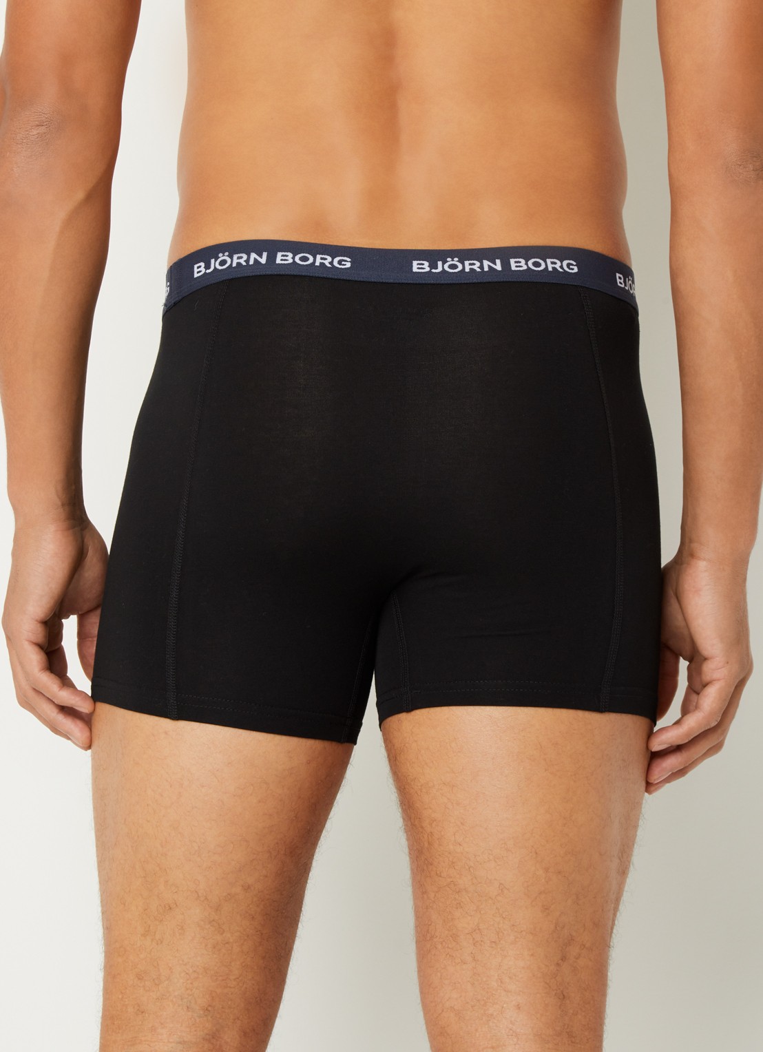 Björn Borg Boxershort met logoband in 5-pack - achterkant 2 zwart