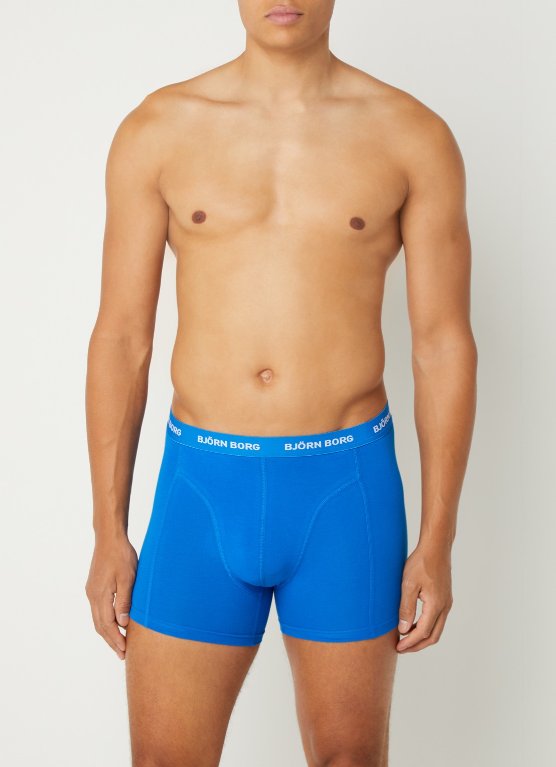 Björn Borg Boxershort met logoband in 7-pack - detail 4 blauw