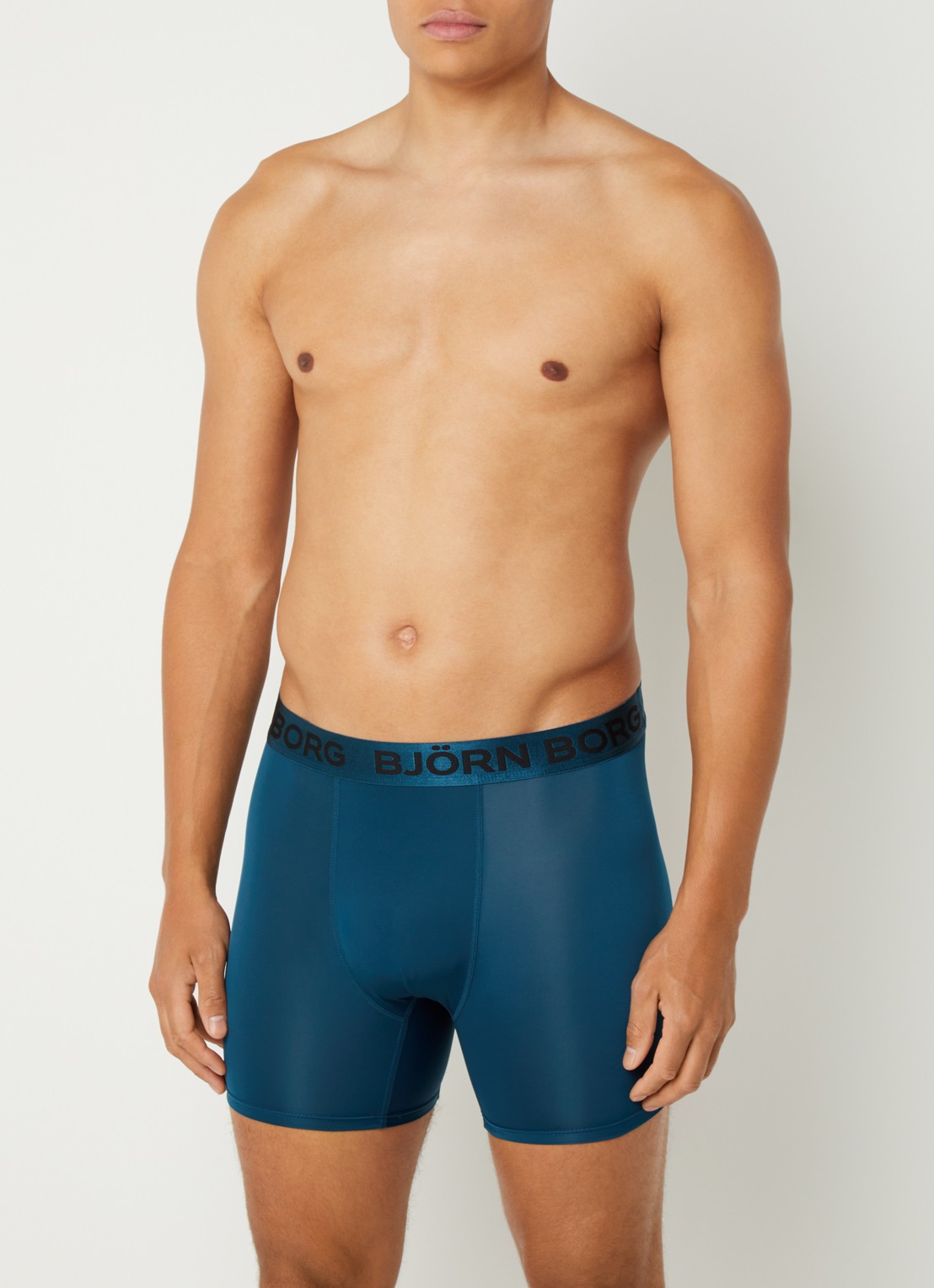 Björn Borg Boxershort met logoband van microfiber in 5-pack - detail 4 grijs