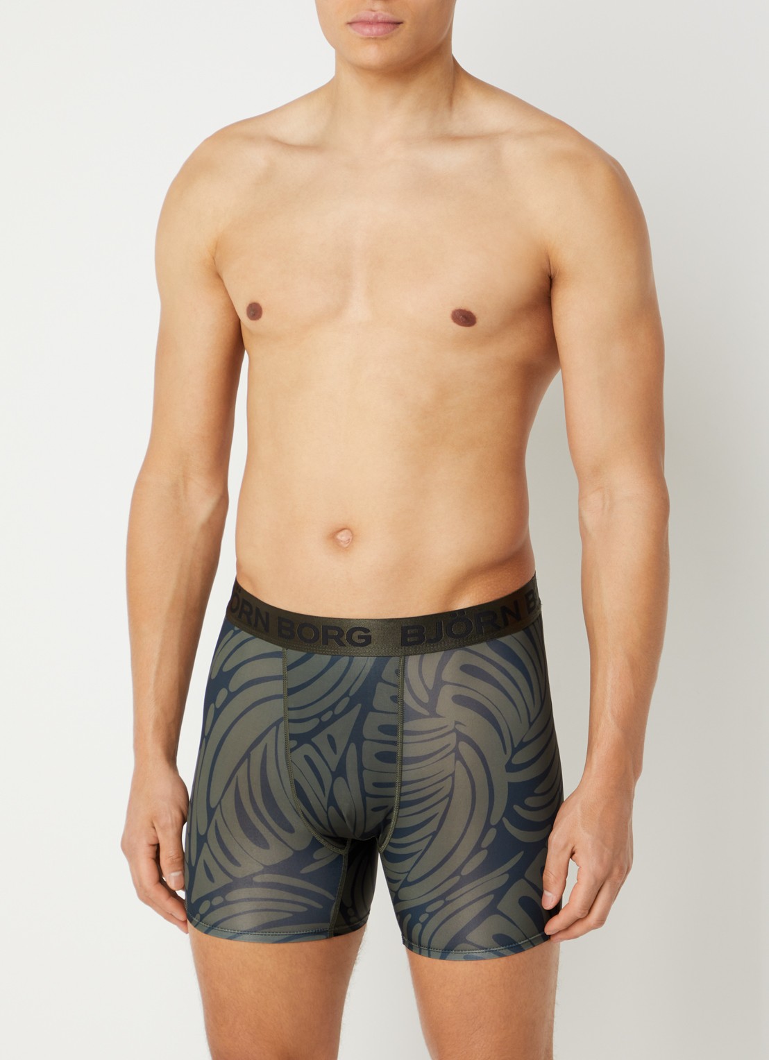 Björn Borg Boxershorts met logoband in 2-pack - detail 4 bronsgroen
