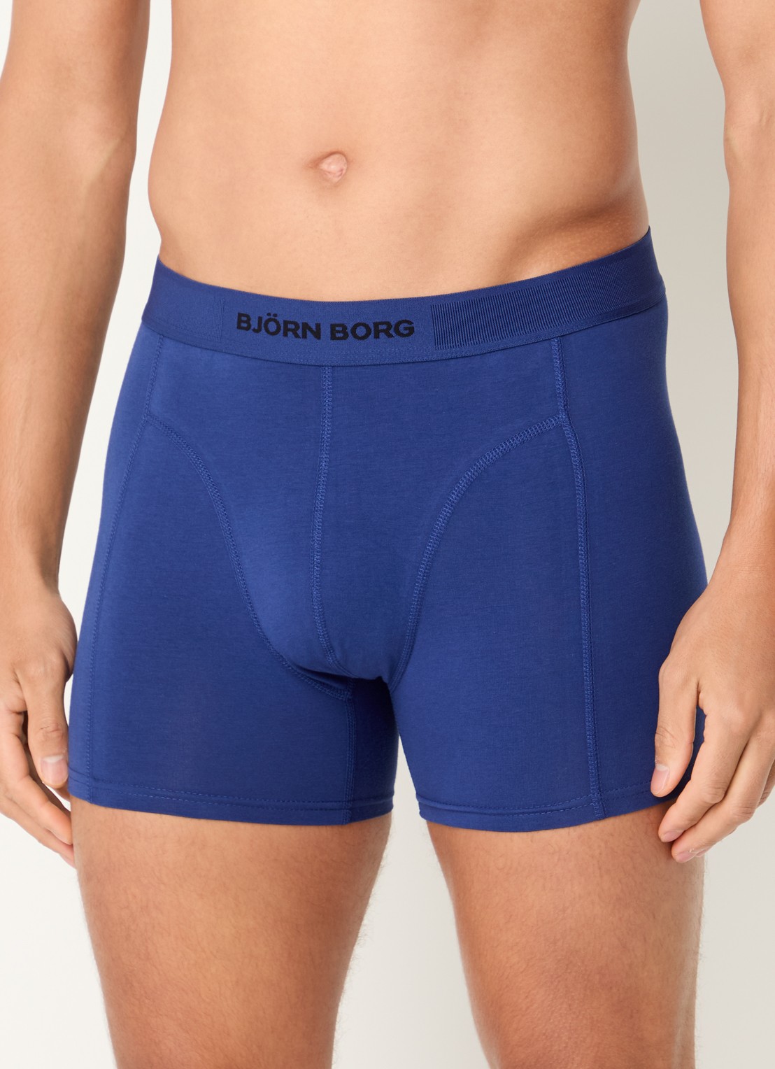 Björn Borg Boxershorts met logoband in 3-pack - detail zwart