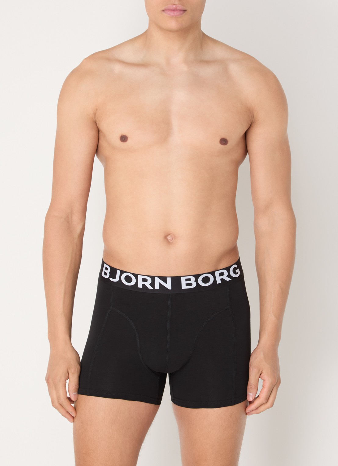 Björn Borg Boxershorts met logoband in 3-pack - voorkant 4 royalblauw