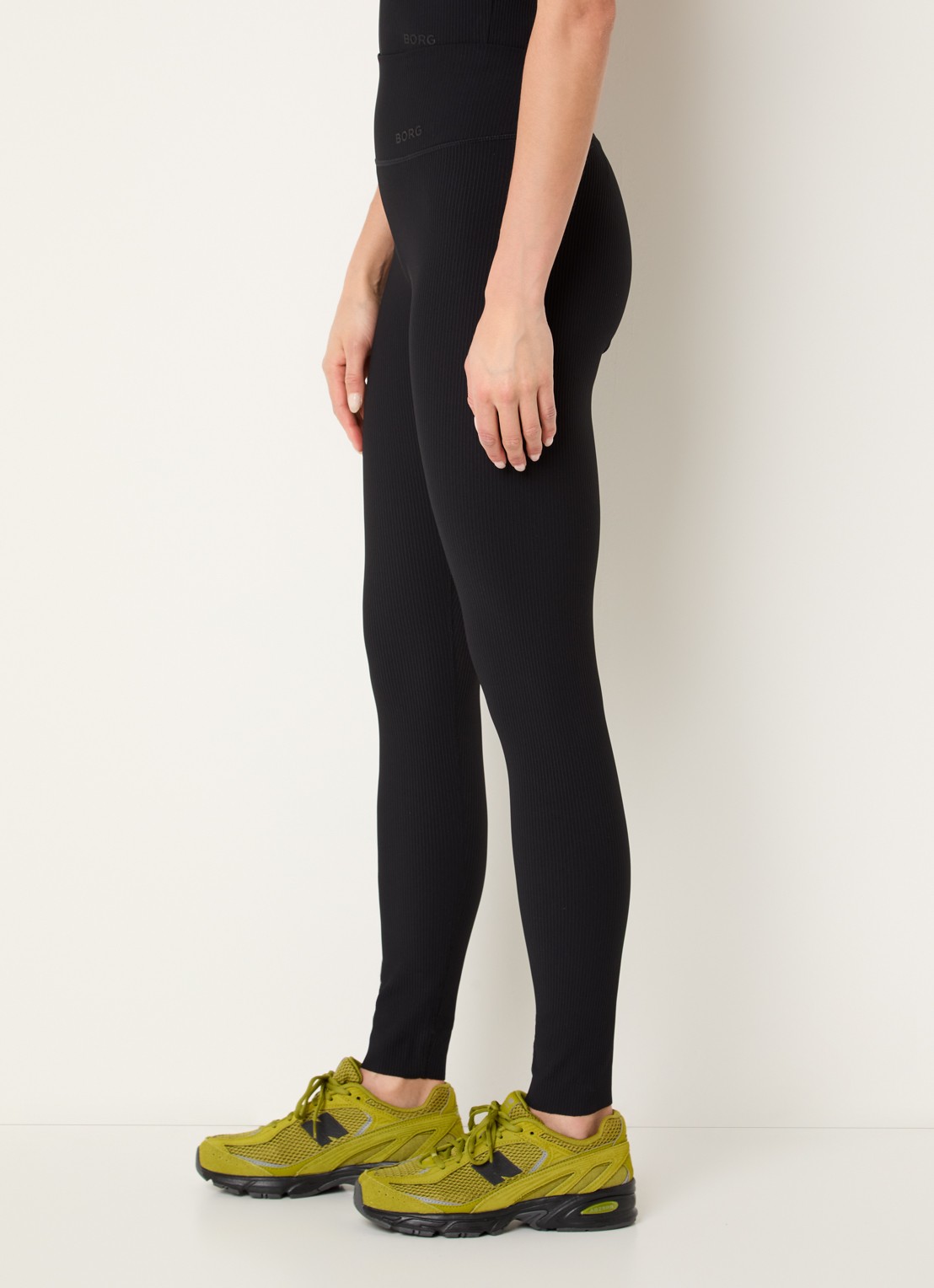 Björn Borg High waist skinny fit trainingslegging met logo - detail 5 zwart