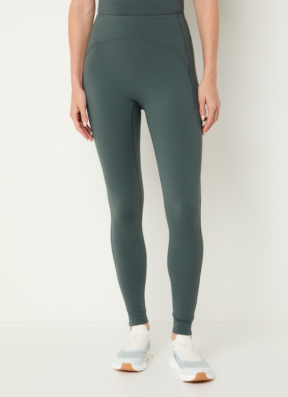 Björn Borg High waist skinny fit trainingslegging met logo - detail 3 groen