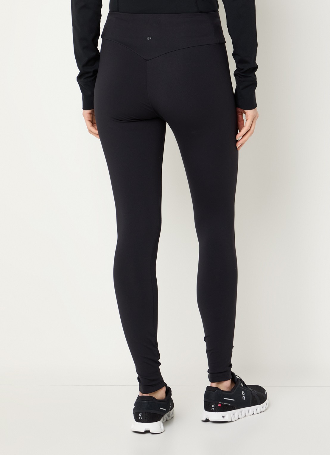 Björn Borg High waist slim fit sportlegging met logo - achterkant 5 zwart