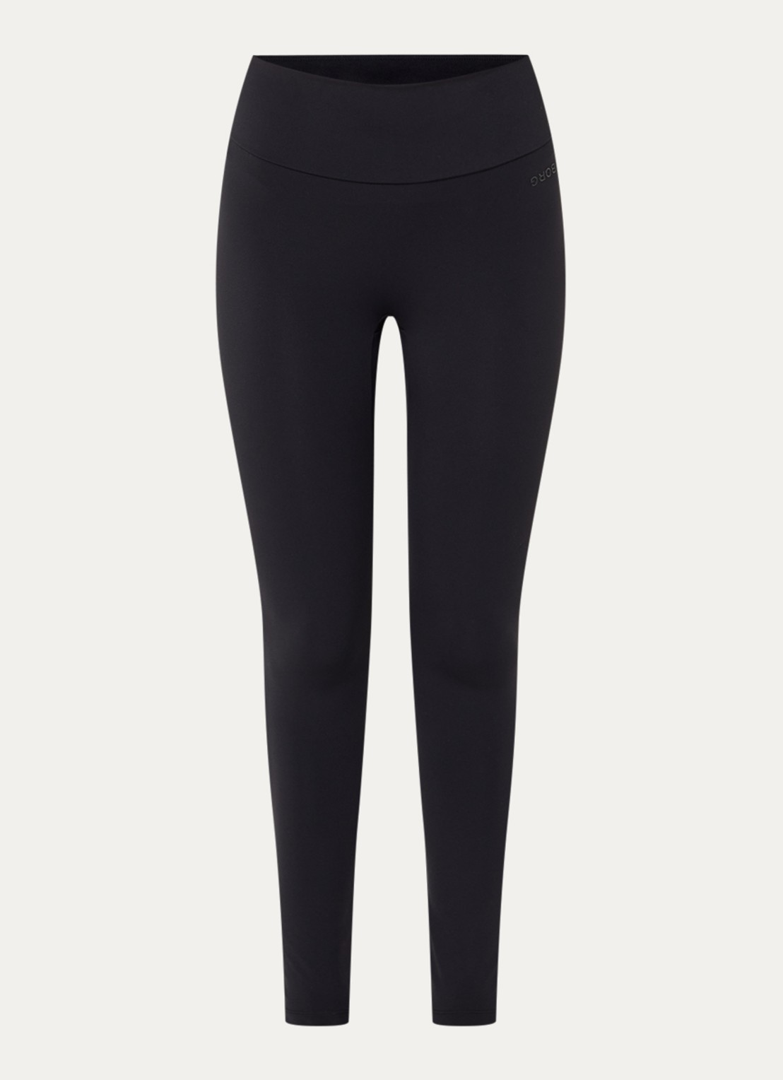 Björn Borg High waist slim fit sportlegging met logo - voorkant 3 zwart