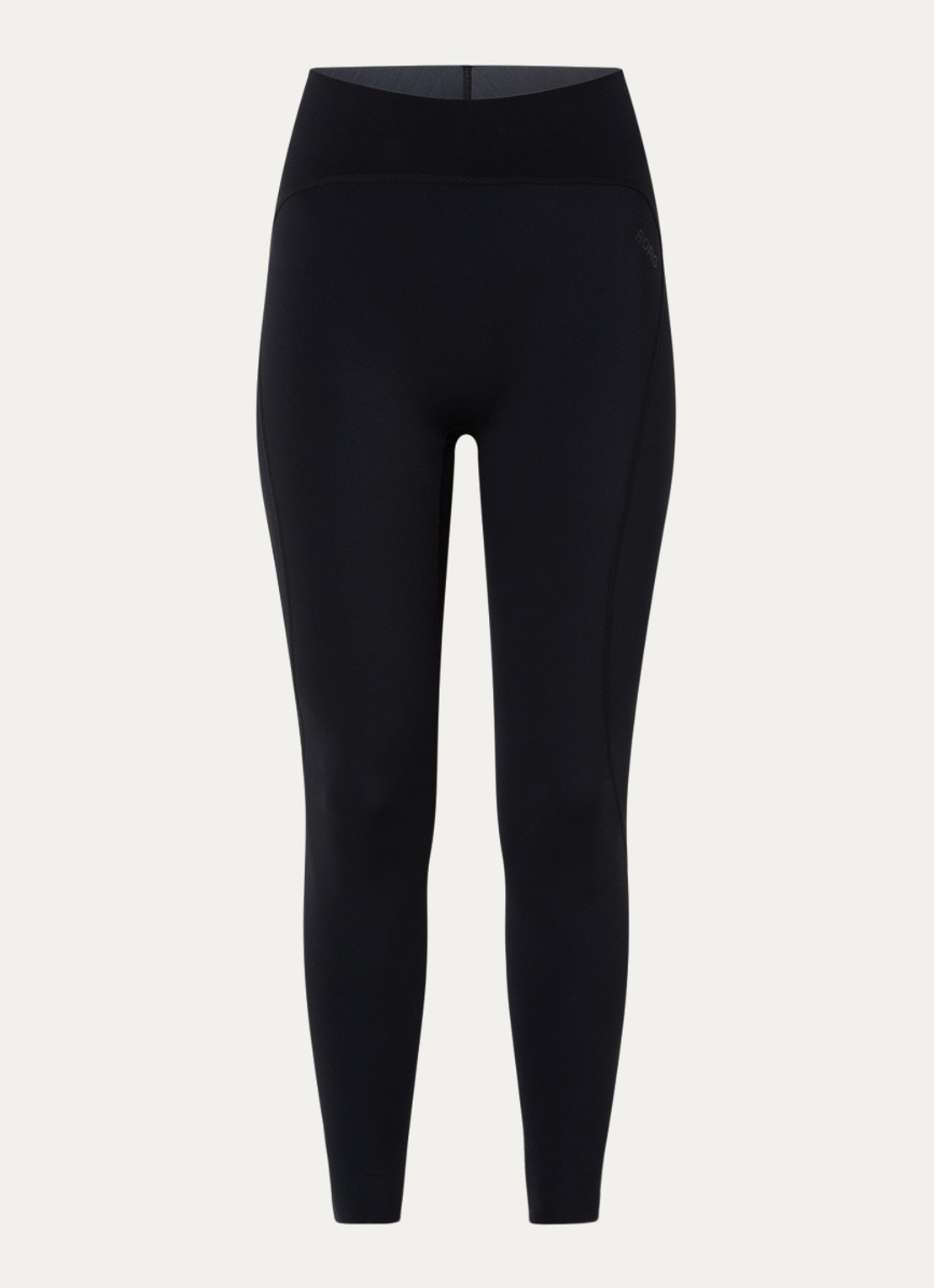 Björn Borg High waist trainingslegging met logo - voorkant 4 zwart