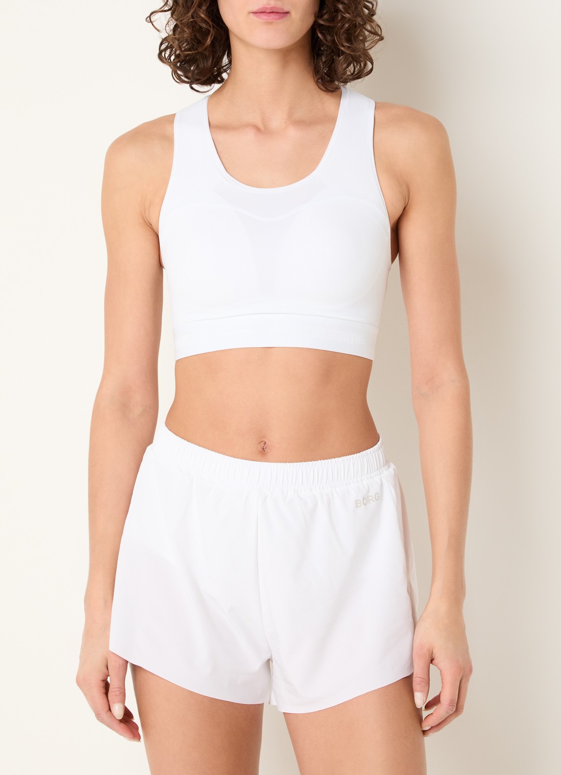 Björn Borg Performance sport bh met high support - detail 4 wit