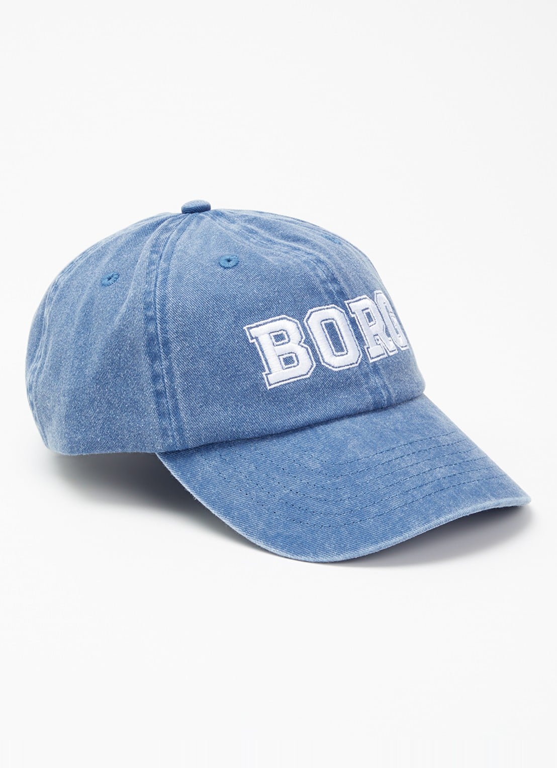 Björn Borg Pet van denim met logoborduring - voorkant lichtblauw
