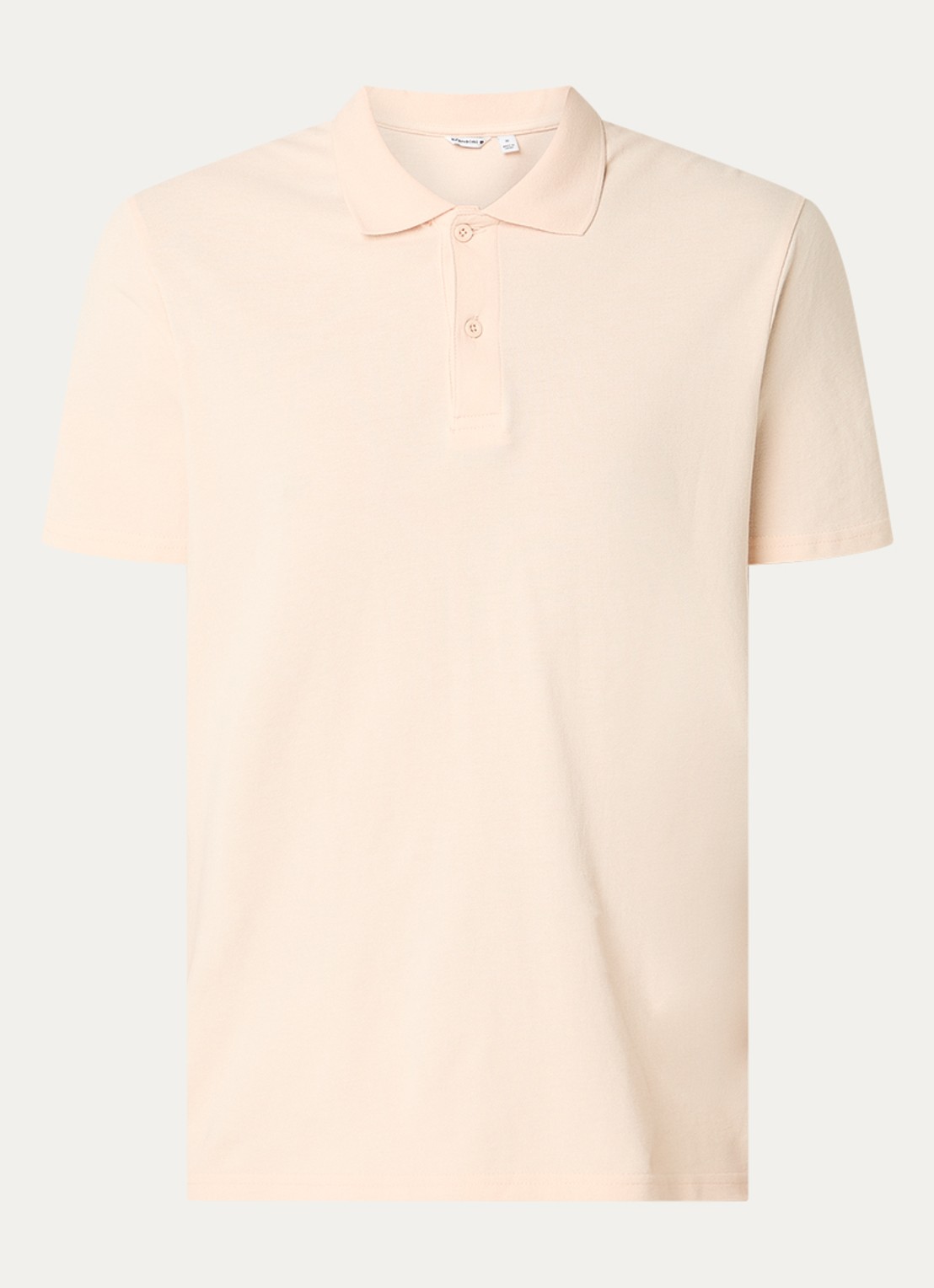 Björn Borg Regular fit polo van piqué katoen  - voorkant abrikoos