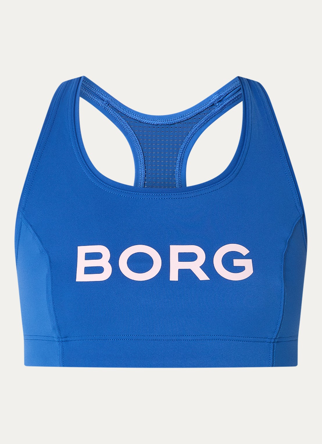 Björn Borg Sport bh met medium support en logo - voorkant blauw
