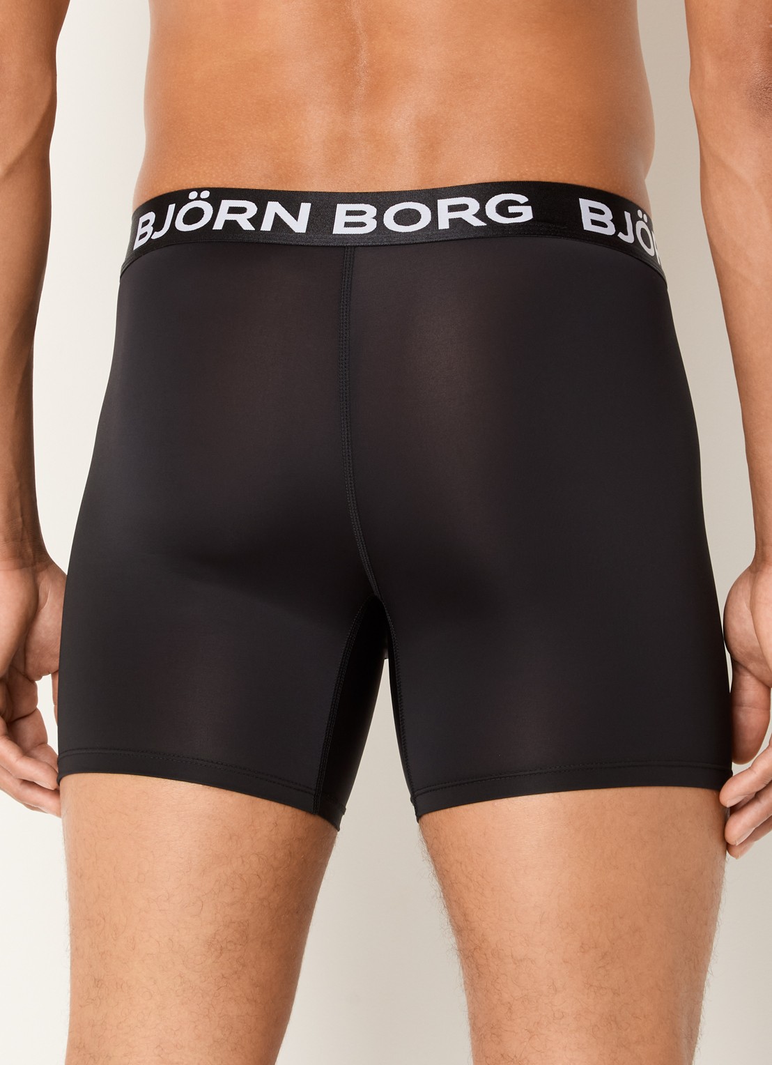 Björn Borg Sports Boxershorts met logoband in 5-pack - achterkant 2 blauw