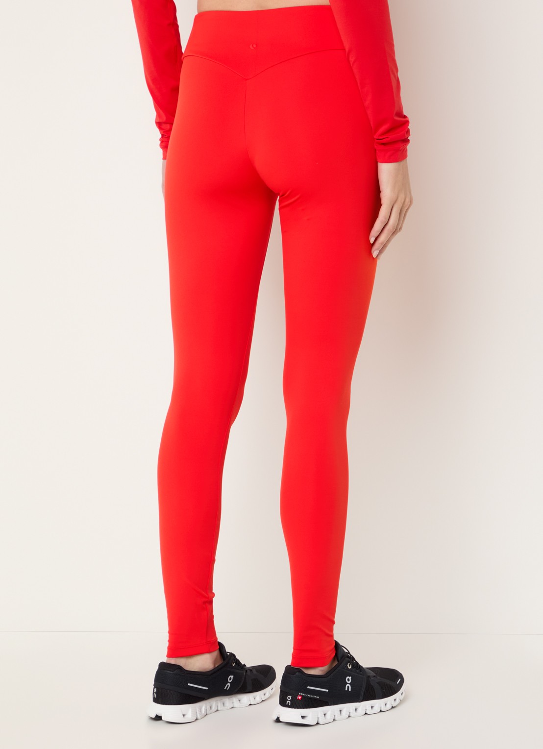 Björn Borg Studio high waist skinny fit trainigslegging met 3D logo - achterkant 3 rood