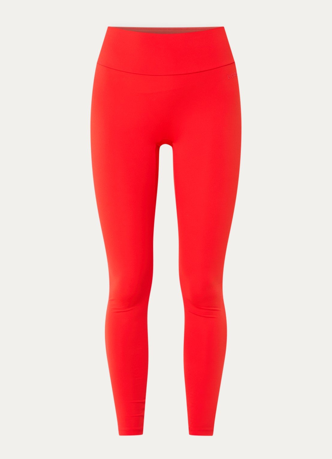 Björn Borg Studio high waist skinny fit trainigslegging met 3D logo - voorkant 4 rood