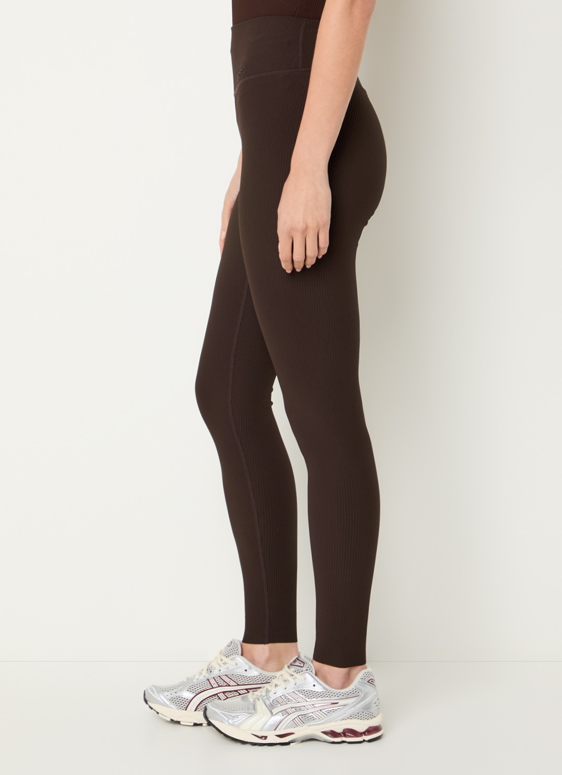 Björn Borg Studio high waist skinny fit trainingslegging met ribstructuur - detail 2 bruin