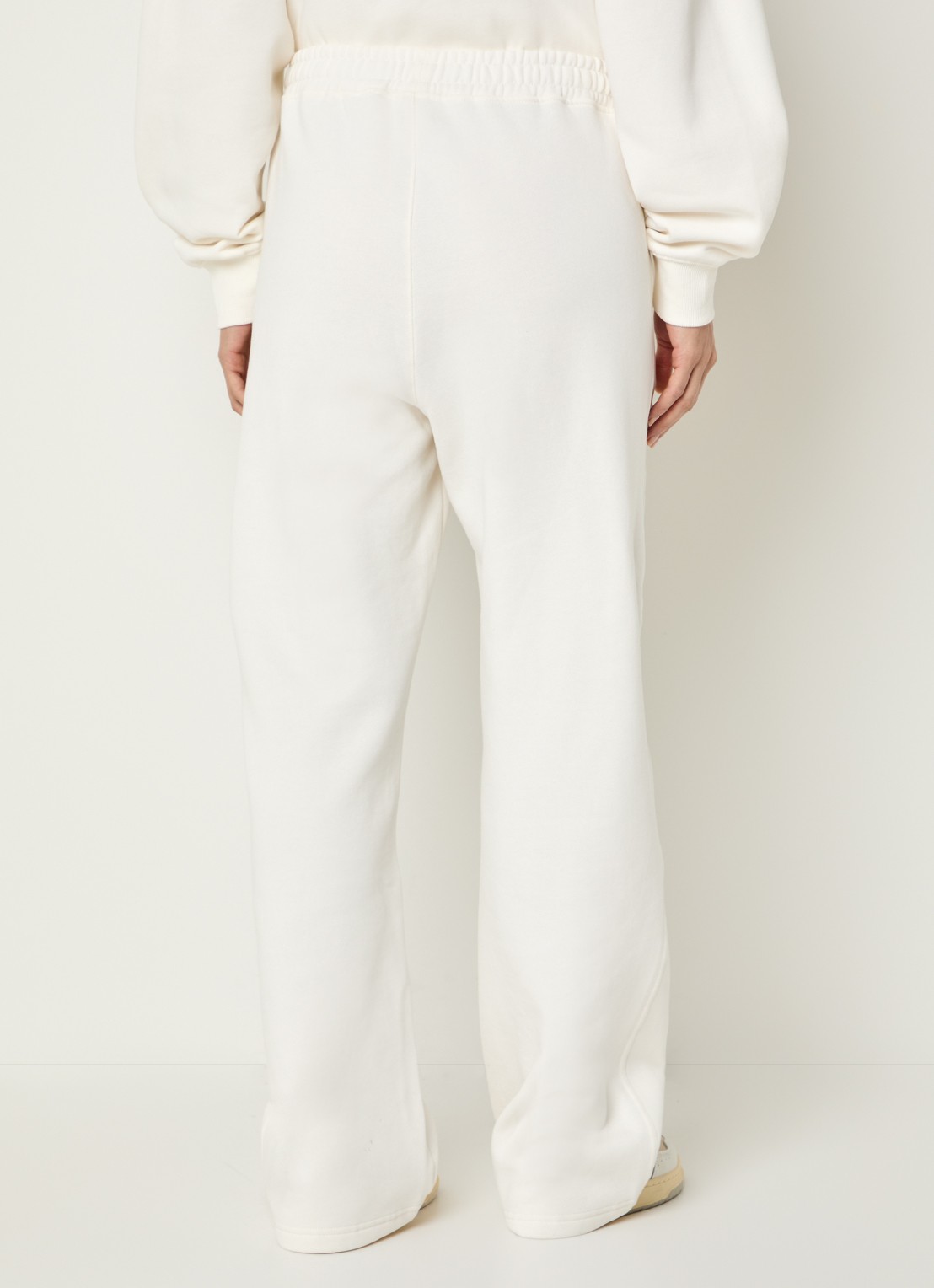 Björn Borg Studio Oversized high waist loose fit joggingsbroek met steekzakken - achterkant 4 ivoor