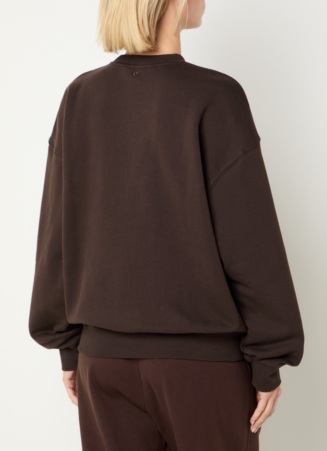 Björn Borg Studio Oversized sweater met logo - achterkant 2 bruin