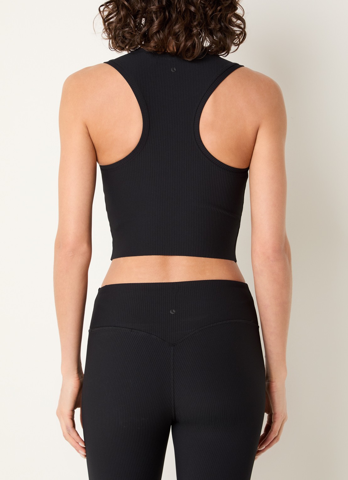 Björn Borg Studio rib tanktop  - achterkant zwart